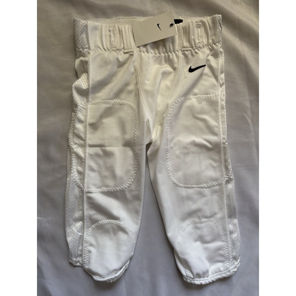NEW Nike Team Vapor Varsity 3/4 Football Pants White Mens Size Small 908728-100